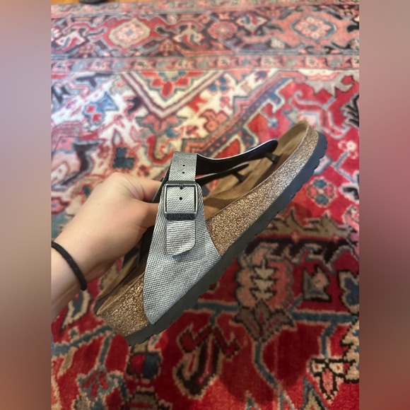 Birkenstock Gizeh Grey Thong Sandals in Narrow— Size 39 (Women’s 8, Men’s 6) main image 5